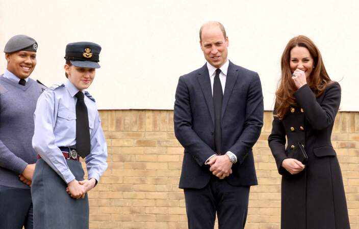 Les Cambridge lors de leur première sortie après les obsèques du prince Philip, ce mercredi 21 avril à Londres