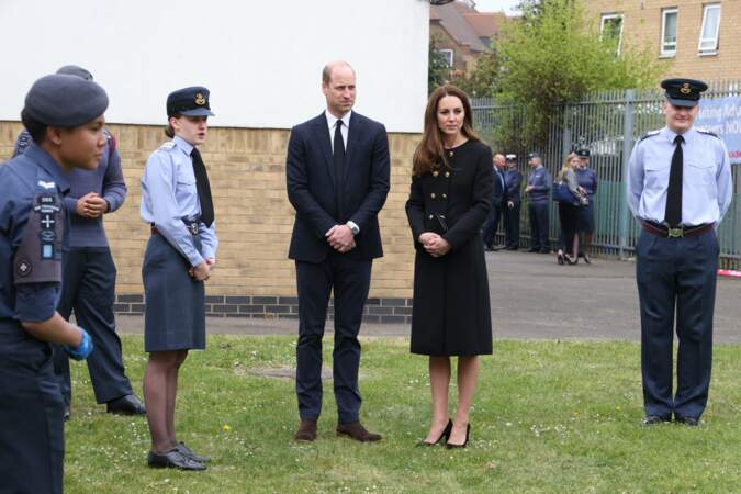 Kate Middleton et le prince William ont rendu visite aux soldats de l'armée de l'air ce 21 avril à Londres