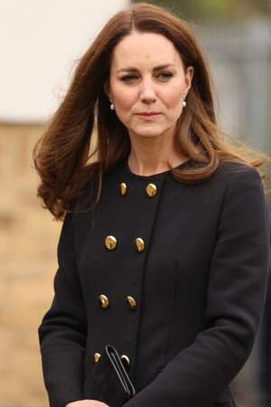 Kate Middleton honore son patronage militaire, ce 21 avril à Londres 