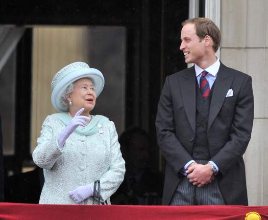 La reine Elizabeth II et William, en juin 2012