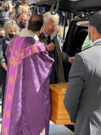 Jean-Louis Vilgrain lors des obsèques de Myriam Colombi ce lundi 26 avril 2021 à l'église Saint-Roch à Paris