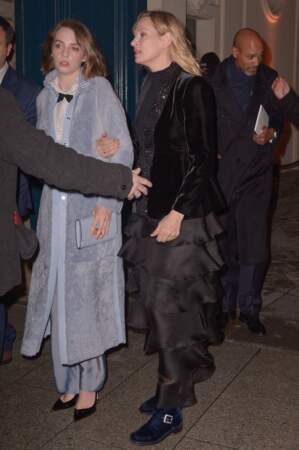 Uma Thurman et sa fille Maya Hawke à Paris en 2019
