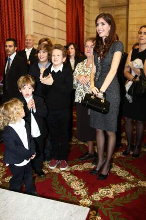 Dany Boon et son ex-femme Yaël, cérémonie de la légion d'honneur, le 10 novembre 2009.
