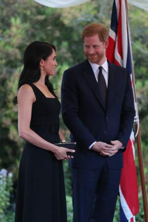 10 juillet 2018 : Meghan et Harry assistent à une réception de l'ambassadeur britannique en Irlande