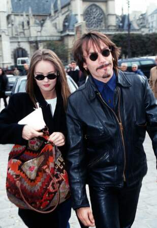 Vanessa Paradis et Florent Pagny à Paris au début des années 90