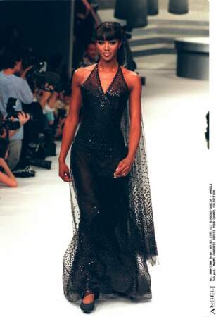 Naomi Campbell au défilé haute-couture Automne-Hiver 1995/1996 Chanel