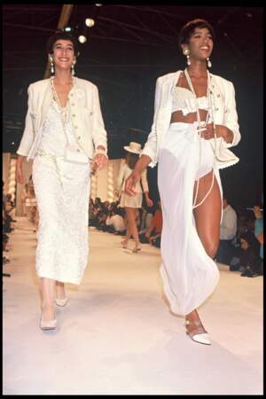 Naomi Campbell au défilé printemps-été 1990 Chanel