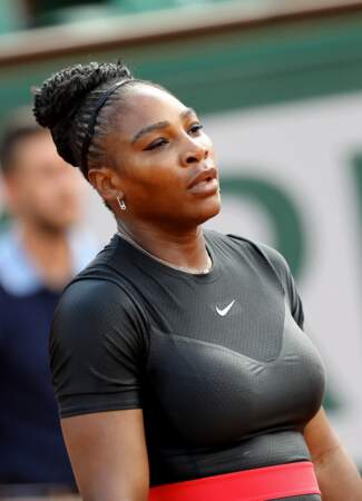 Serena Williams à Roland Garros en 2018 : sa combinaison n'est pas jugée protocolaire, elle ne pourra plus la porter.
