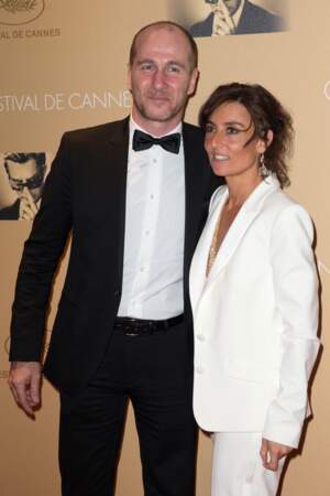 Nathalie Iannetta et son mari Jean-Charles Sabattier à Cannes, le 14 mai 2014.