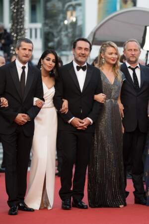 Virginie Efira en 2018 au Festival de Cannes : sublime en robe longue lamée.