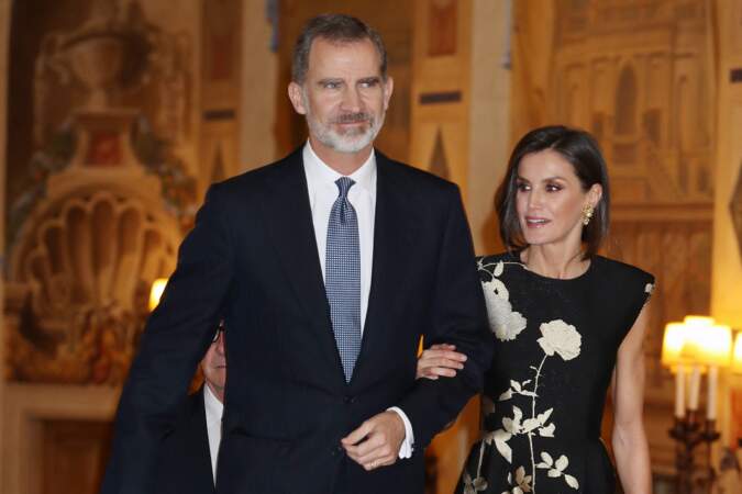 Le roi Felipe VI et la reine Letizia d'Espagne à Madrid le 28 novembre 2019