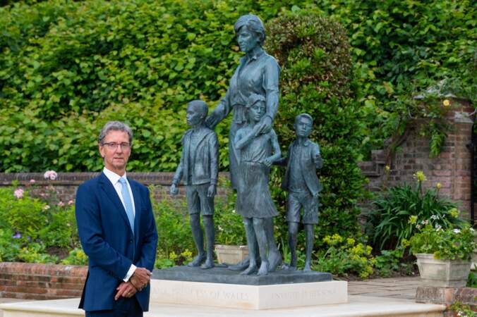 Ian Rank-Broadley, le sculpteur de la statue de Diana, le 1er juillet 2021.