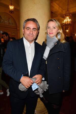 Xavier Bertrand et sa femme Vanessa Williot à Paris le 12 octobre 2016.
