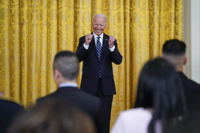 La cérémonie présidée par Joe Biden arrive quelques jours avant la fête nationale américaine.