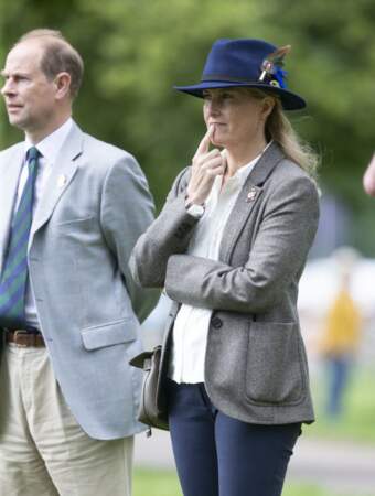 Le comte et de la comtesse de Wessex au Royal Windsor Horse Show ce samedi 3 juillet. 