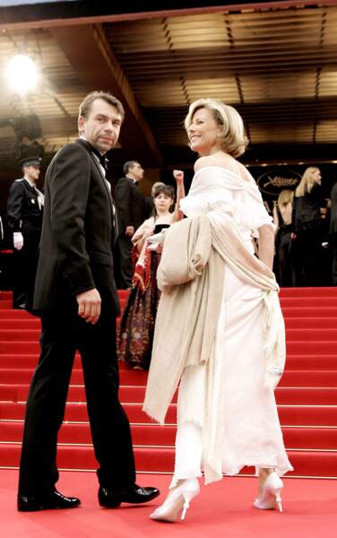 Claire Chazal et Philippe Torreton au Festival de Cannes en 2004.