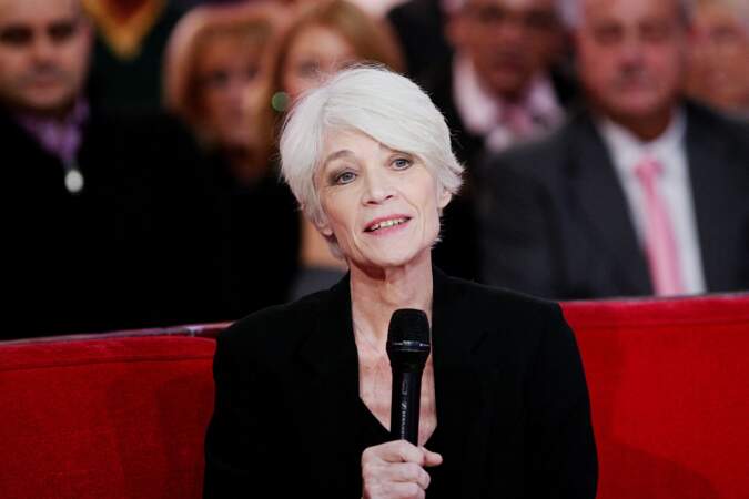 Francoise Hardy lors de l'enregistrement de l'émission "Vivement Dimanche". Le 30 octobre 2012