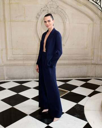 Cara Delevingne au défilé Dior Haute Couture le 5 juillet 2021.