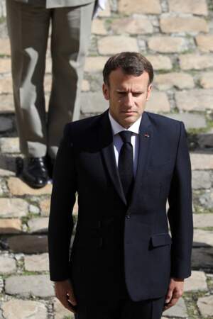Emmanuel Macron à l'hôtel national des Invalides à Paris le 8 juillet 2021