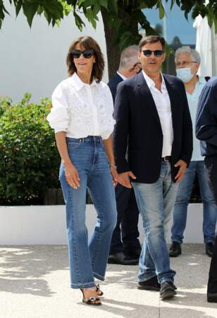 Ce jeudi 8 juillet, Sophie Marceau s'est rendue avec François Ozon au photocall du film "Tout s'est bien passé" lors du 74ème festival international du film de Cannes
