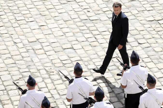 Emmanuel Macron, président de la République, à Paris ce jeudi 8 juillet 