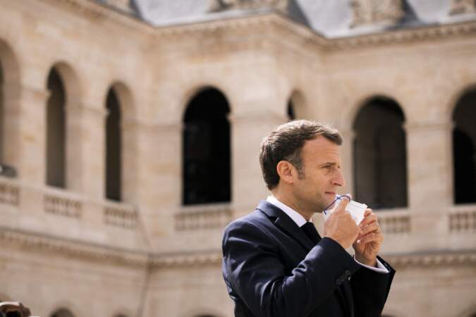 Emmanuel Macron, président de la république Française, ce jeudi 8 juillet à Paris 