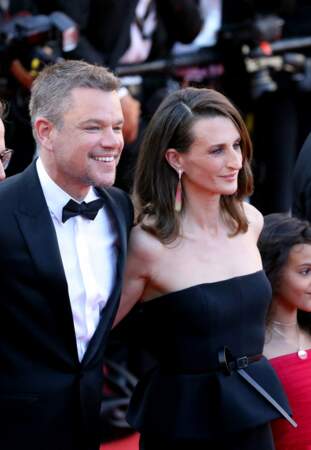 Matt Damon et Camille Cottin ont formé un duo glamour et renversant  lors du 74ème Festival International du Film de Cannes, le 8 juillet 2021