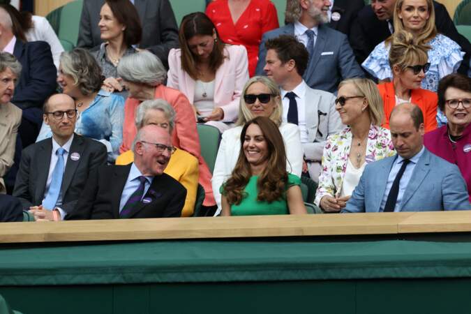 Le duc de Kent a rejoint le couple royal dans les gradins avant la finale féminine de Wimbledon ce 10 juillet. 