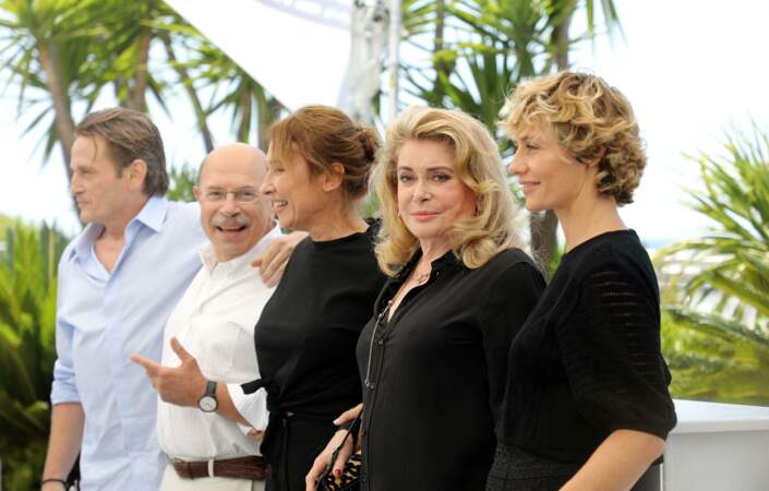 L'équipe du film De son vivant est réunie lors du 74ème festival international du film de Cannes le 11 juillet 2021