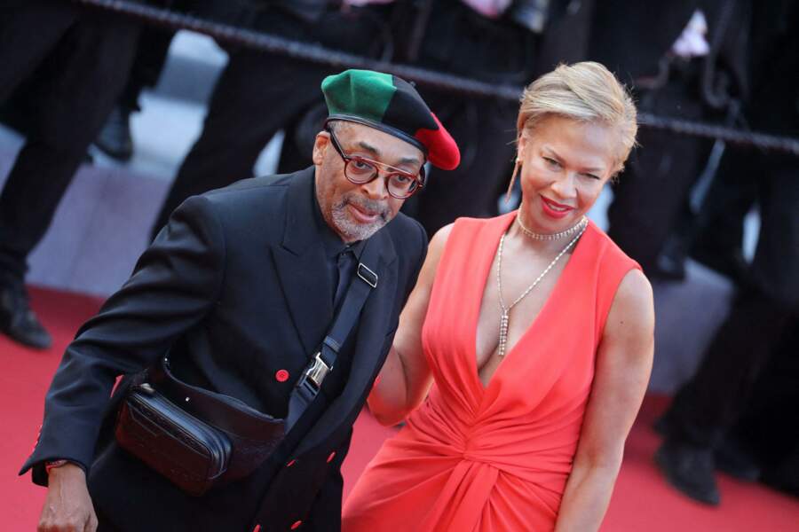 Spike Lee et sa femme Tonya Lewis Lee le 9 juillet 2021 à Cannes