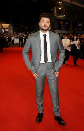 Kev Adams a été aperçu sur le tapis rouge pour la montée des marches du film "Bac Nord" lors du 74ème Festival International du Film de Cannes, le 12 juillet 2021