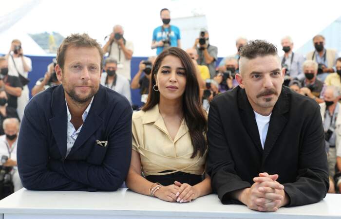 L'équipe du film Les Intranquilles lors du 74ème festival international du film de Cannes le 17 juillet