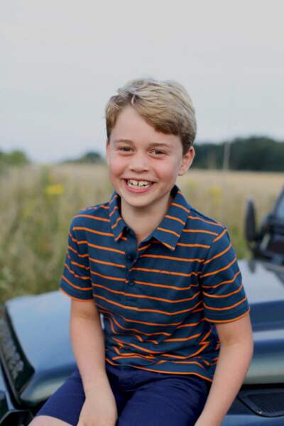 Portrait officiel du prince George  le jour de ses 8 ans, le 22 juillet 2021.