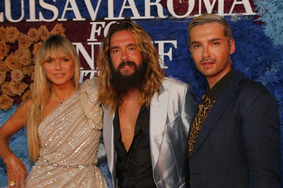 Heidi Klum, Tom Kaulitz et son jumeau, Bill Kaulitz étaient ensemble à la soirée ce 31 juillet. 