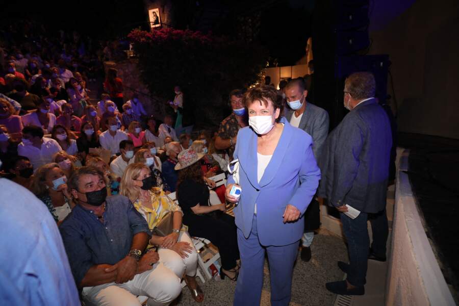 Roselyne Bachelot (ministre de la Culture) a fait le déplacement au spectacle de Gad Elmaleh le premier jour de l'ouverture du Festival de Ramatuelle