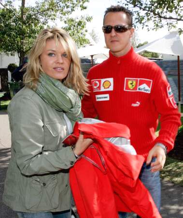 Corinna et Michael Schumacher en avril 2006