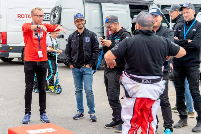 Carl Philip de Suède lors de la course de karting "Prins Carl Philips Racing Pokal" au Motorpark à Eskilstuna le 29 août dernier