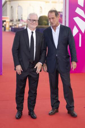 Thierry Frémaux et Vincent Lindon sur le tapis rouge du Festival Américain de Deauville.
