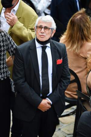 Michel Boujenah durant l'hommage national à Jean-Paul Belmondo dans la cour des Invalides, à Paris, le jeudi 9 septembre 2021. 