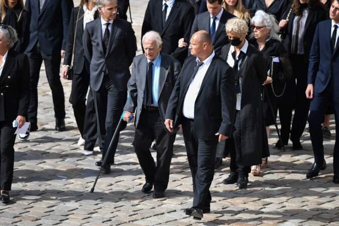 Alain Belmondo lors de l'hommage national à Jean-Paul Belmondo dans la cour des Invalides, à Paris, le jeudi 9 septembre 2021.