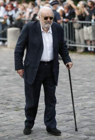 Norbert Saada à son arrivée aux obsèques de Jean-Paul Belmondo, à l'église Saint-Germain-des-Prés, à Paris, le 10 septembre 2021