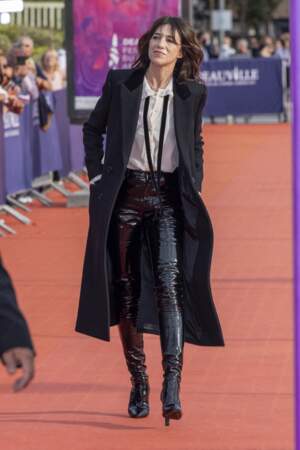 La présidente du Festival de Deauville, Charlotte Gainsbourg, sur le tapis rouge