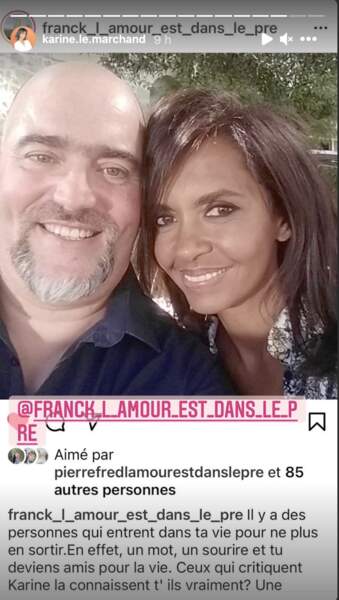 Un autre candidat, Franck, s'est exprimé sur le sujet dans un post Instagram. 