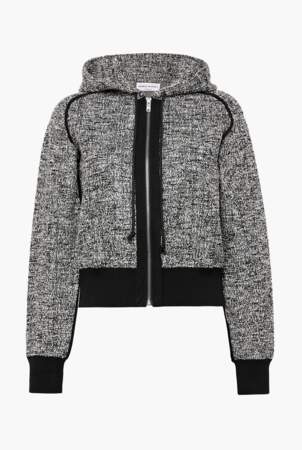Hoodie effet tweed en coton mélangé, Sonia Rykiel, 350€