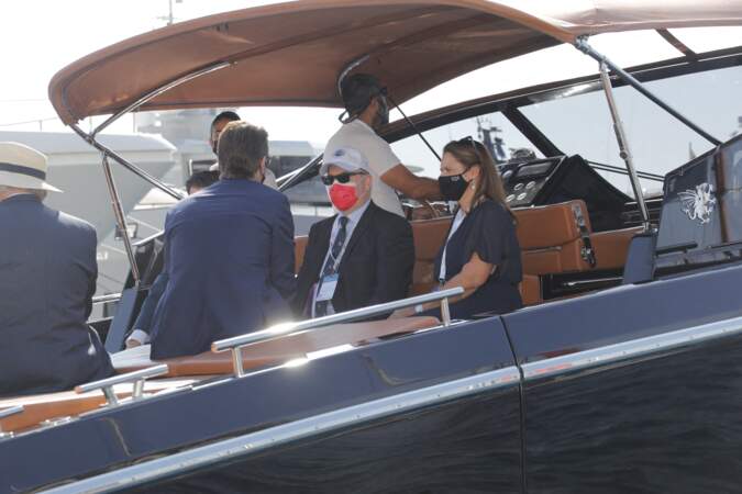 Le prince Albert II profite de sa venue au Monaco Yacht Show le 24 septembre