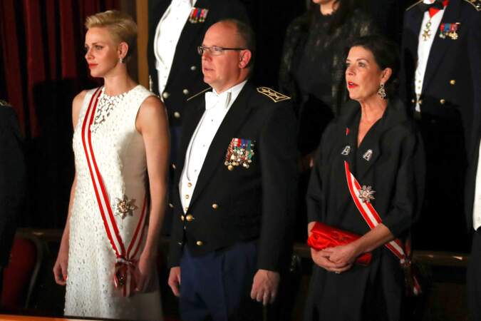 Même lorsque Charlene était encore présente, la princesse Caroline de Hanovre était déjà souvent présente aux côtés de son frère Albert II de Monaco. Ici, en novembre 2016.