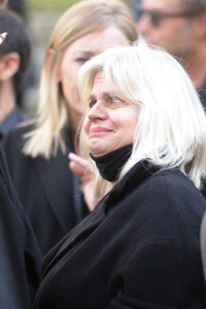 Isabelle Nanty, très touchée par la disparition de François Florent, était présente à ses obsèques en l'église Saint-Roch, à Paris, le 4 octobre 2021.