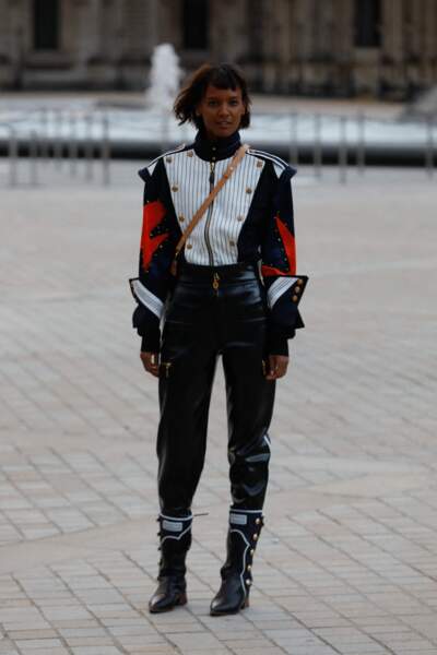 Liya Kebede au défilé Louis Vuitton printemps-été 2022