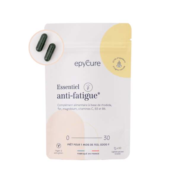 Essentiel Anti-Fatigue (60 gélules); Epycure; 26,90€ sur epycure.com