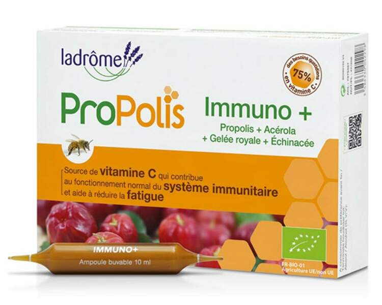 Ampoules Immuno+ (20 ampoules); Ladrôme Laboratoire; 19,95€ en pharmacies, parapharmacies et magasins bio